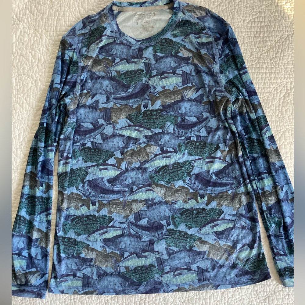 Men’s Small Swim/Fishing/Boating Long Sleeve Performance Sun Protection Shirt